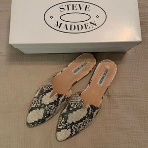 Steve Madden Snake Print Mules